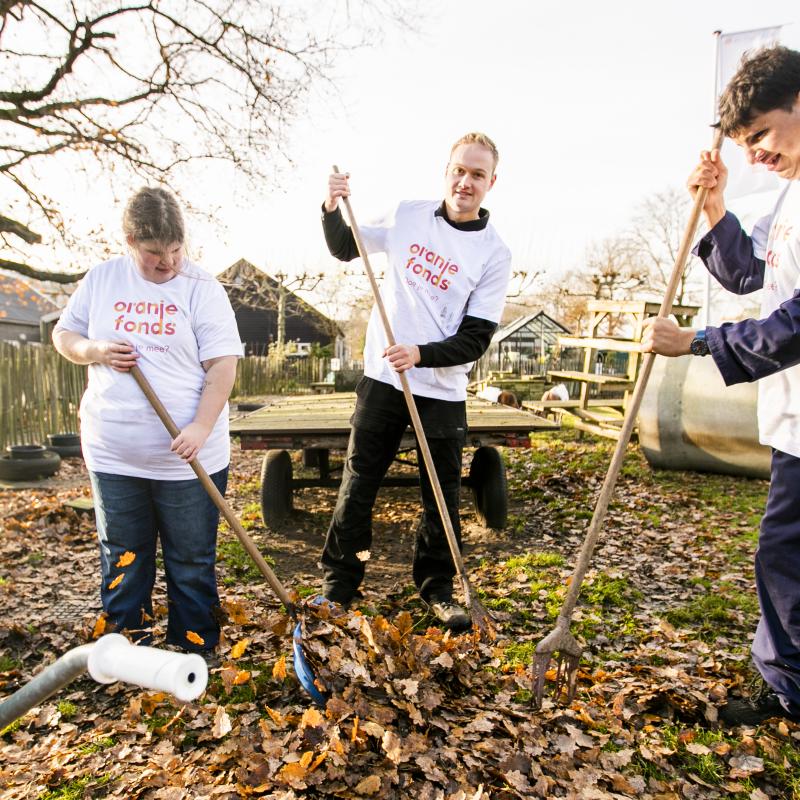 Vrijwilligers in actie